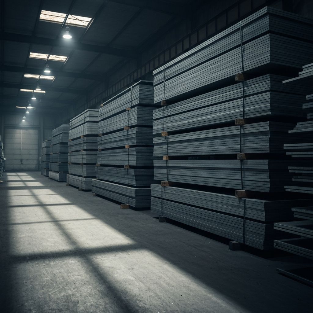 Chapas de aço em estoque